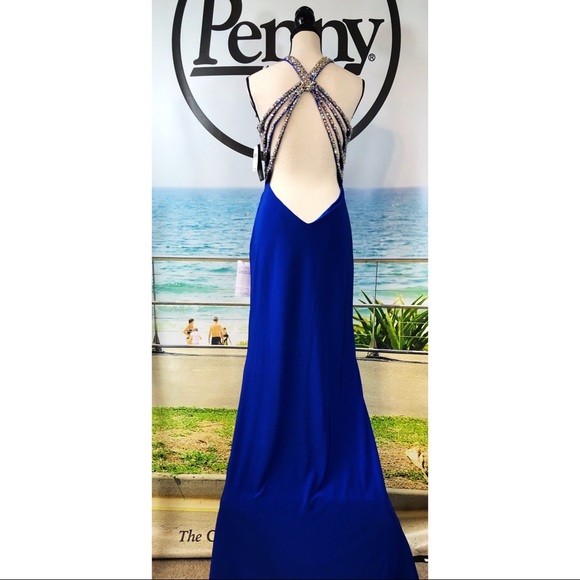 NWT LORD & TAYLOR Plunging Back Gown - Picture 11 of 16